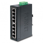 Industrial Gigabit Ethernet Switch Planet IGS-801T, IP30, 8-Port, Slim type, -40 to 75 degree C