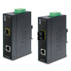 Industrial Fast Ethernet Media Converter Planet IFT-802T, IP30, Slim type, SC MM, -40 to 75 degree C