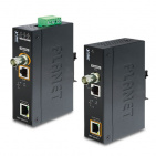 Industrial Long Reach Gigabit Ultra PoE over Coax/UTP Extender Kit (LRP-201HT + LRP-201ET) Planet LRP-201-KIT, 1-Port, -20 to 70 Degree C, up to 600m