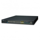 Managed Switch Planet XGS3-24042, Layer 3 24-Port 10/100/1000T with 4-port shared 1000X SFP + 4-Port 10G SFP+ Stackable with Dual 100~240V AC Redundant Power