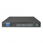 Managed Switch Planet GS-5220-24T4XV, L2+/L4 24-Port 10/100/1000T + 4-Port 10G SFP+ with Color LCD Touch Screen, Hardware Layer3 IPv4/IPv6 Static Routing, ERPS Ring, Cybersecurity features
