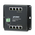 Wall-mount Managed Ethernet Switch Planet WGS-4215-8T, IP30, IPv6/IPv4, 8-Port 1000TP, -40 to 75 C, dual redundant power input on 12-48VDC / 24VAC terminal block and power jack, SNMPv3, 802.1Q VLAN, IGMP Snooping, SSL, SSH, ACL