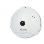 2 Mega-pixel Wireless Fisheye IP Camera Planet ICA-HM830W, 11n Wireless, 360" Panoramic, H.264/MJPEG, 2MP@15fps, 2-way Audio, ICR, e-PTZ, MicroSD, DIDO, Intelligent Motion Detection, On-board Perspective Correction