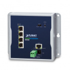 Industrial Wall-mount Gigabit Router Planet WGR-500, IP30, 5-Port 10/100/1000T, Dual power input on 9-48VDC terminal block and power jack, -10~60 degrees C, Hardware NAT, IPv6
