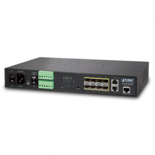 Managed Metro Ethernet Switch Planet MGSD-10080F, L2/L4, 13", 8-Port 100/1000Base-X SFP + 2-Port 10/100/1000Base-T, AC+2 DC, DIDO фото 372