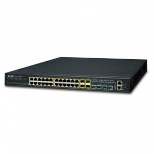Managed Gigabit Switch Planet SGS-6341-24P4X, Layer 3, 24-Port 10/100/1000T 802.3at POE + 4-Port 10G SFP+ Stackable, 370W фото 316
