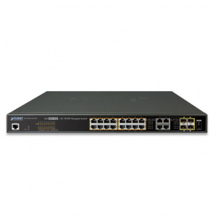 Managed Ultra PoE Gigabit Ethernet Switch Planet GS-4210-16UP4C, IPv6/IPv4, 16-Port + 4-Port Gigabit Combo TP/SFP (400W PoE budget, SNMPv3, 802.1Q VLAN, IGMP Snooping, SSL, SSH, ACL), 60W фото 354