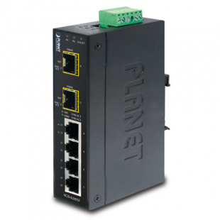 Industrial Gigabit Switch Planet IGS-620TF, IP30, 4-Port 10/100/1000T + 2-Port 100/1000X SFP, -40 to 75 degree C фото 794