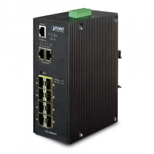 Industrial Full Managed Ethernet Switch Planet IGS-10080MFT, IP30, 8* 100/1000F SFP + 2*10/100/1000T, -40 to 75 degree C фото 774
