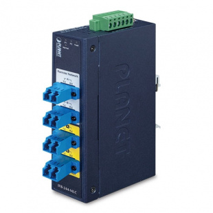 Industrial 2-channel Optical Fiber Bypass Switch Planet IFB-244-SSC, w / 4x SC Single mode (-40~75 C, dual 9~48V DC/24V AC) фото 750