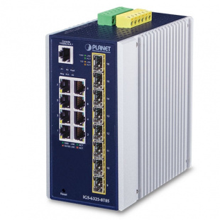 Industrial Full Managed Switch Planet IGS-6325-8T8S, IP30, L3, 8-Port 10/100/1000T + 8-port 100/1000X SFP, -40 to 75 C, dual redundant power input on 12~48VDC terminal block, DIDO, ERPS Ring, 1588 PTP TC, Modbus TCP,  Cybersecurity features, Hardware Laye фото 784