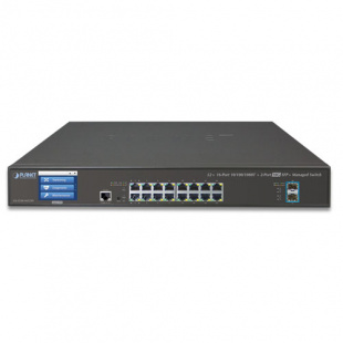 Managed Switch Planet GS-5220-16T2XV, L2+/L4 16-Port 10/100/1000T + 2-Port 10G SFP+ with Color LCD Touch Screen, Hardware Layer3 IPv4/IPv6 Static Routing, ERPS Ring, Cybersecurity features фото 382