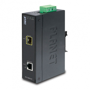 Industrial Gigabit Media Converter Planet IGT-805AT, IP30, 10/100/1000T to 100/1000X SFP, -40 to 75 degree C фото 793