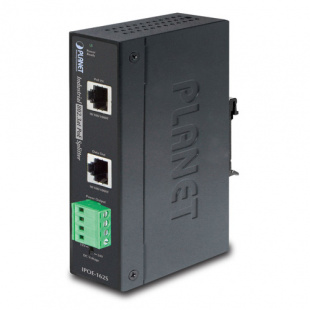Industrial High Power PoE Injector Planet IPOE-162, IP30, 802.3at (30W), -40 to 75 C, 12V~48V DC power boost фото 886