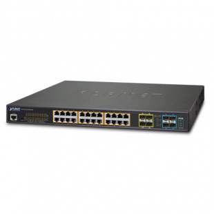 Managed Switch Planet GS-5220-24UPL4X, L3, 24-Port 10/100/1000T 802.3bt PoE + 4-Port 10G SFP+, Hardware Layer3 OSPFv2 and IPv4/IPv6 Static Routing (600W PoE Budget, 8-port 95W PoE++, 16-port 75W PoE++, ONVIF, ERPS Ring, Cybersecurity features) фото 399