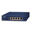 Gigabit Desktop Switch Planet GSD-504UP, 2-Port 10/100/1000T 802.3bt PoE + 2-Port 10/100/1000T 802.3at PoE + 1-Port, 120W PoE Budget, BT/Legacy mode support t('фото') 0