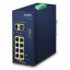 Industrial Ethernet Switch Planet IGS-1020PTF, IP30, 8-Port 10/100/1000T 802.3at PoE + 2-Port 100/1000X SFP, -40~75 degrees C, 250m Extend mode, PoE Usage LED, dual 48V~56V DC t('фото') 0