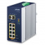 Industrial Ethernet Switch Planet IGS-1020PTF-12V, IP30, 8-Port 10/100/1000T 802.3at PoE + 2-Port 100/1000X SFP, w / 12V Booster (-40~75 degrees C, 250m Extend mode, PoE Usage LED, dual 12V~56V DC power boost) t('фото') 0