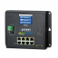 Wall-mount Managed Switch Planet WGS-5225-8T2SV, IP30, IPv6/IPv4, L2+ 8-Port 10/100/1000T + 2-Port 100/1000X SFP with LCD touch screen (-20~70 degrees C, dual power input on 12-48VDC terminal block and power jack, ERPS Ring, 1588, Modbus TCP, ONVIF, SNMPv t('фото') 0