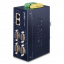 Industrial Serial Device Server Planet ICS-2400T, IP40, 4-Port RS232/RS422/RS485, 2 x 10/100TX, -40~75 degrees C, 15KV isolation, dual 12~48V DC, 2xDI + 2xDO t('фото') 0